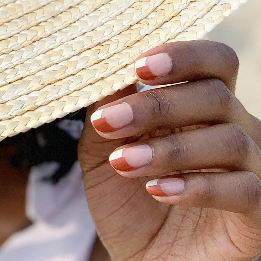 Different Color French Tip Nails 11 min