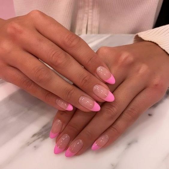 Different Color French Tip Nails 23 min